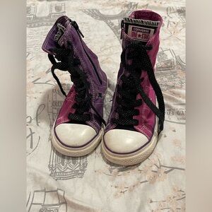 Converse All Star Purple and Pink High-Top Sneakers size 10
